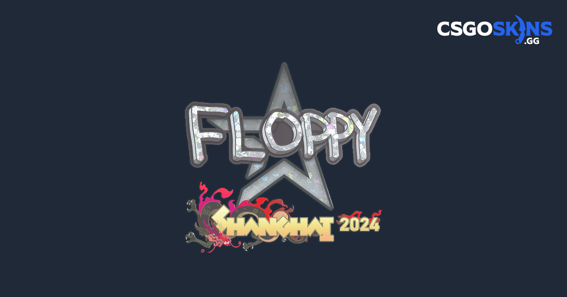 Sticker | floppy (Glitter) | Shanghai 2024 - CSGOSKINS.GG