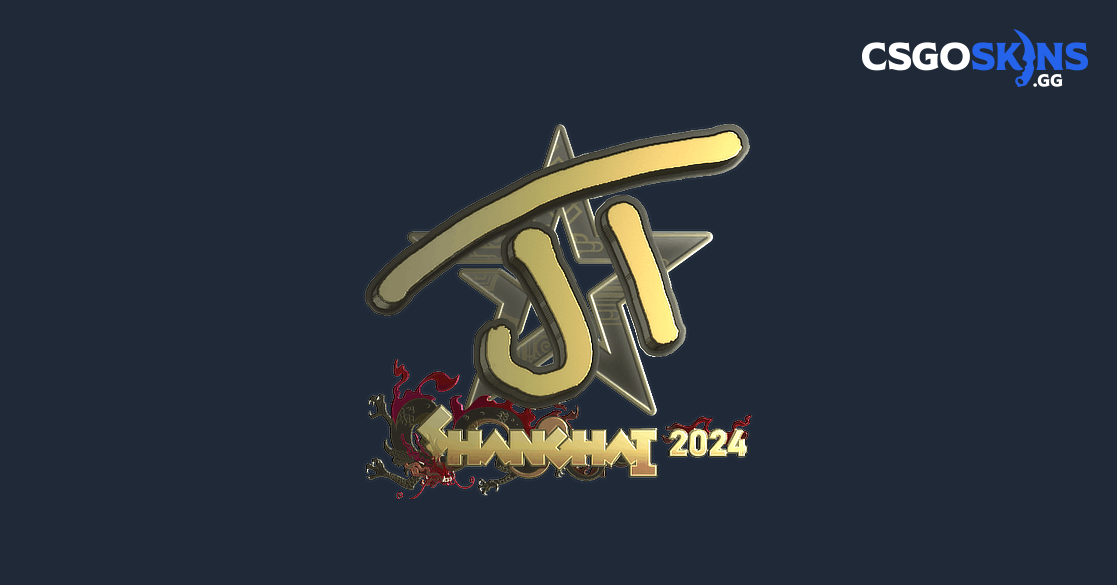 Sticker | JT (Gold) | Shanghai 2024 - CSGOSKINS.GG