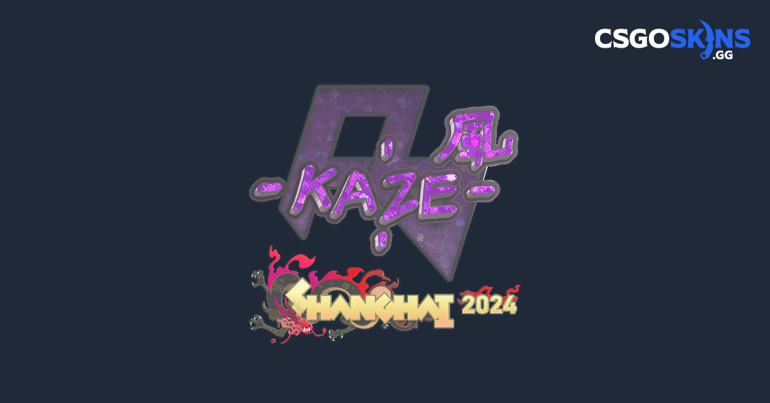 Sticker | Kaze (Glitter) | Shanghai 2024 - CSGOSKINS.GG