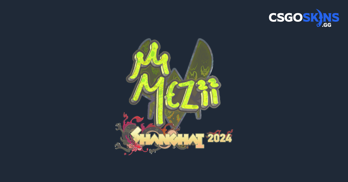 Sticker | mezii (Holo) | Shanghai 2024 - CSGOSKINS.GG