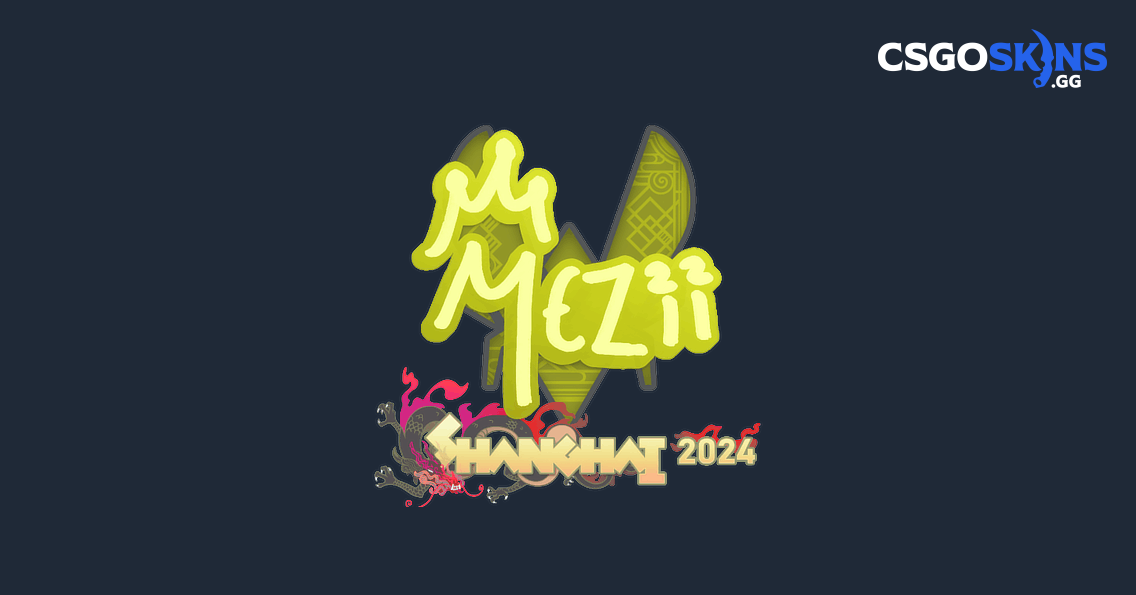 Sticker | mezii | Shanghai 2024 - CSGOSKINS.GG