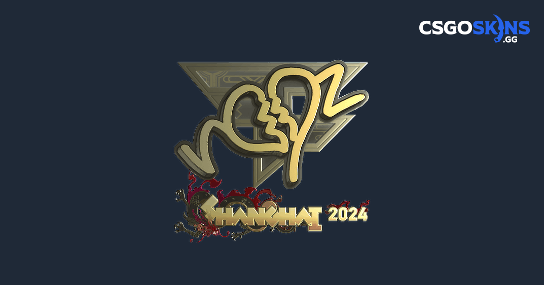 Sticker | ropz (Gold) | Shanghai 2024 - CSGOSKINS.GG