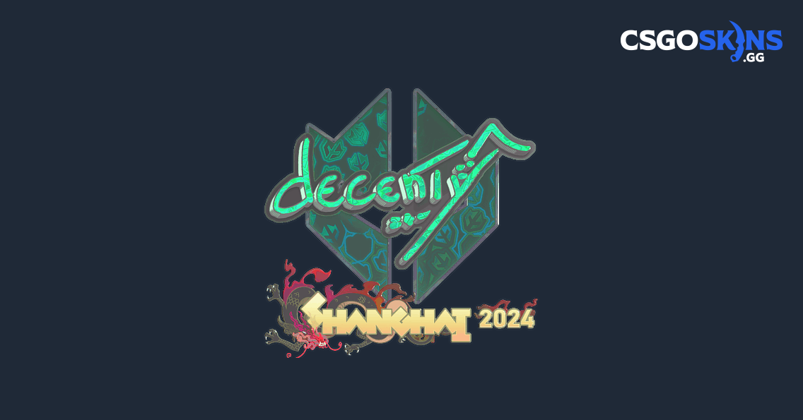 Sticker | decenty (Holo) | Shanghai 2024 - CSGOSKINS.GG
