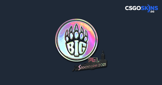 Sticker | BIG (Holo) | Stockholm 2021 - CSGOSKINS.GG