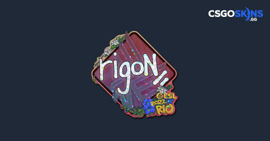 Sticker | rigoN (Glitter) | Rio 2022 - CSGOSKINS.GG