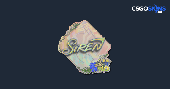 Sticker | S1ren (Holo) | Rio 2022 - CSGOSKINS.GG