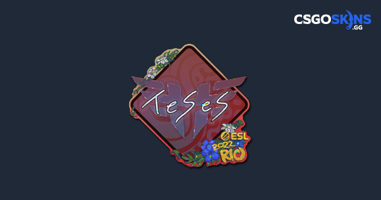 Sticker | TeSeS (Glitter) | Rio 2022 - CSGOSKINS.GG