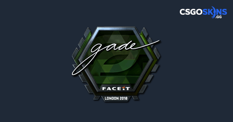 Sticker | gade (Foil) | London 2018 - CSGOSKINS.GG