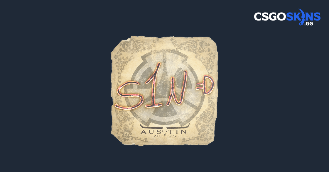 Sticker | s1n | Austin 2025 - CSGOSKINS.GG