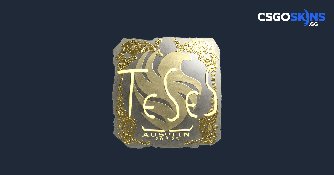 Sticker | TeSeS (Gold) | Austin 2025 - CSGOSKINS.GG