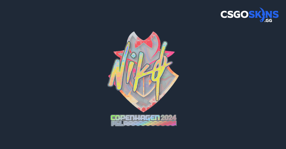 Sticker | NiKo (Holo) | Copenhagen 2024 - CSGOSKINS.GG