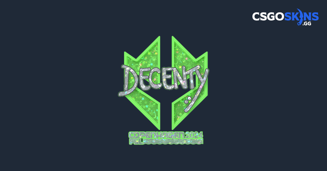 Sticker | decenty (Glitter) | Copenhagen 2024 - CSGOSKINS.GG