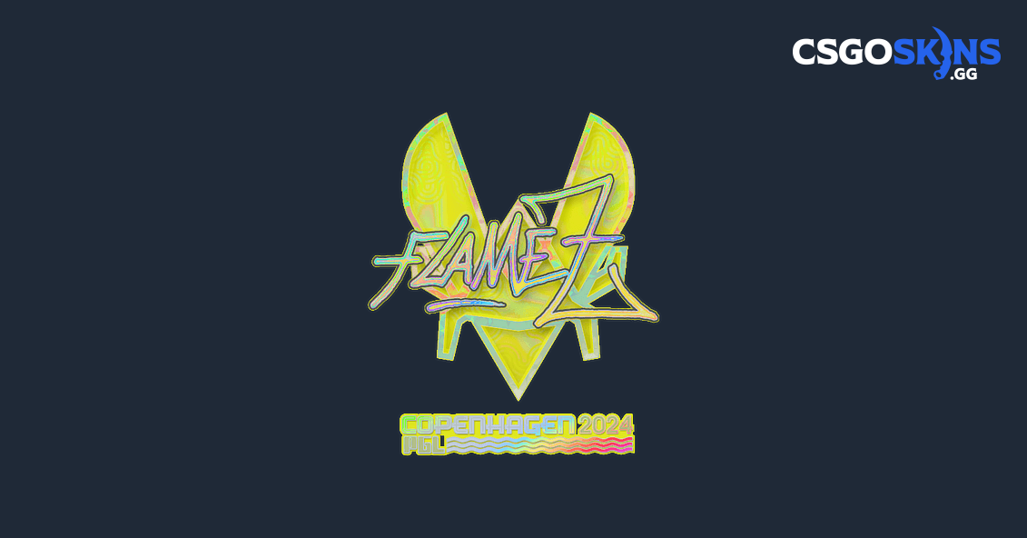 Sticker | FlameZ (Holo) | Copenhagen 2024 - CSGOSKINS.GG