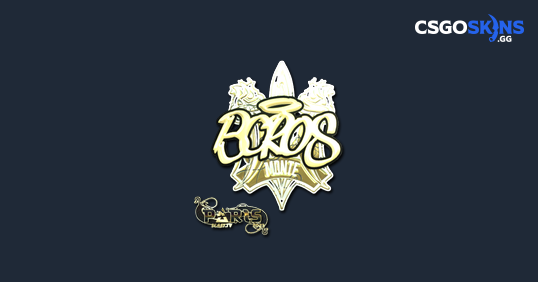 Sticker | BOROS (Gold) | Paris 2023 - CSGOSKINS.GG
