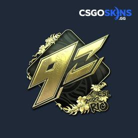 Sticker | 9z Team (Gold) | Rio 2022 - CSGOSKINS.GG
