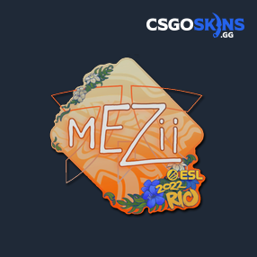 Sticker | mezii | Rio 2022 - CSGOSKINS.GG