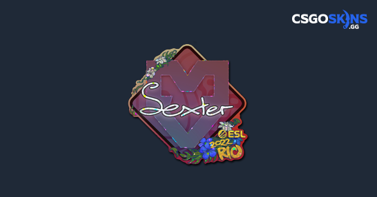 Sticker | dexter (Glitter) | Rio 2022 - CSGOSKINS.GG