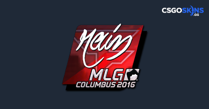 Red Set of Foil Metal Stickers from CS GO in Real Life MLG CSGO