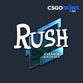 Sticker | RUSH (Foil) | Boston 2018 - CSGOSKINS.GG